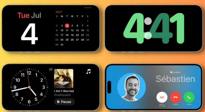 铜陵苹果手机维修分享iOS17横屏充电待机显示有什么好处 